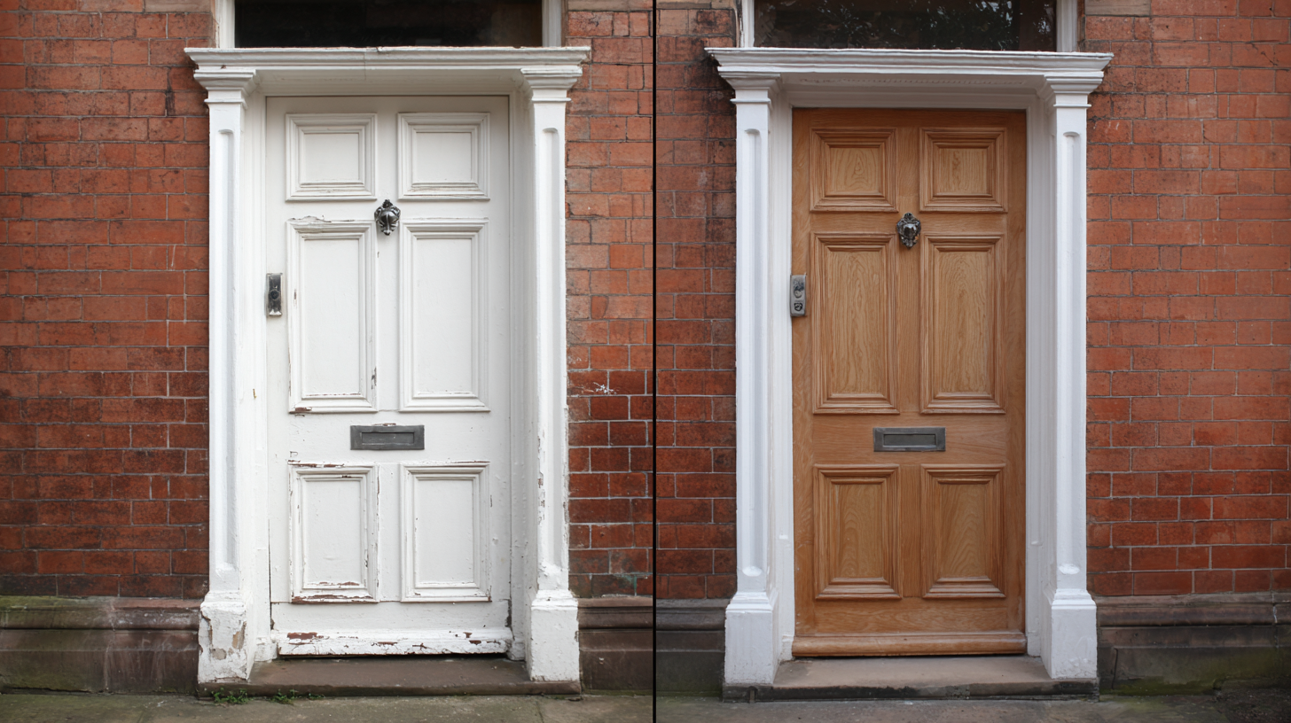 Paint coating before and after laser removal