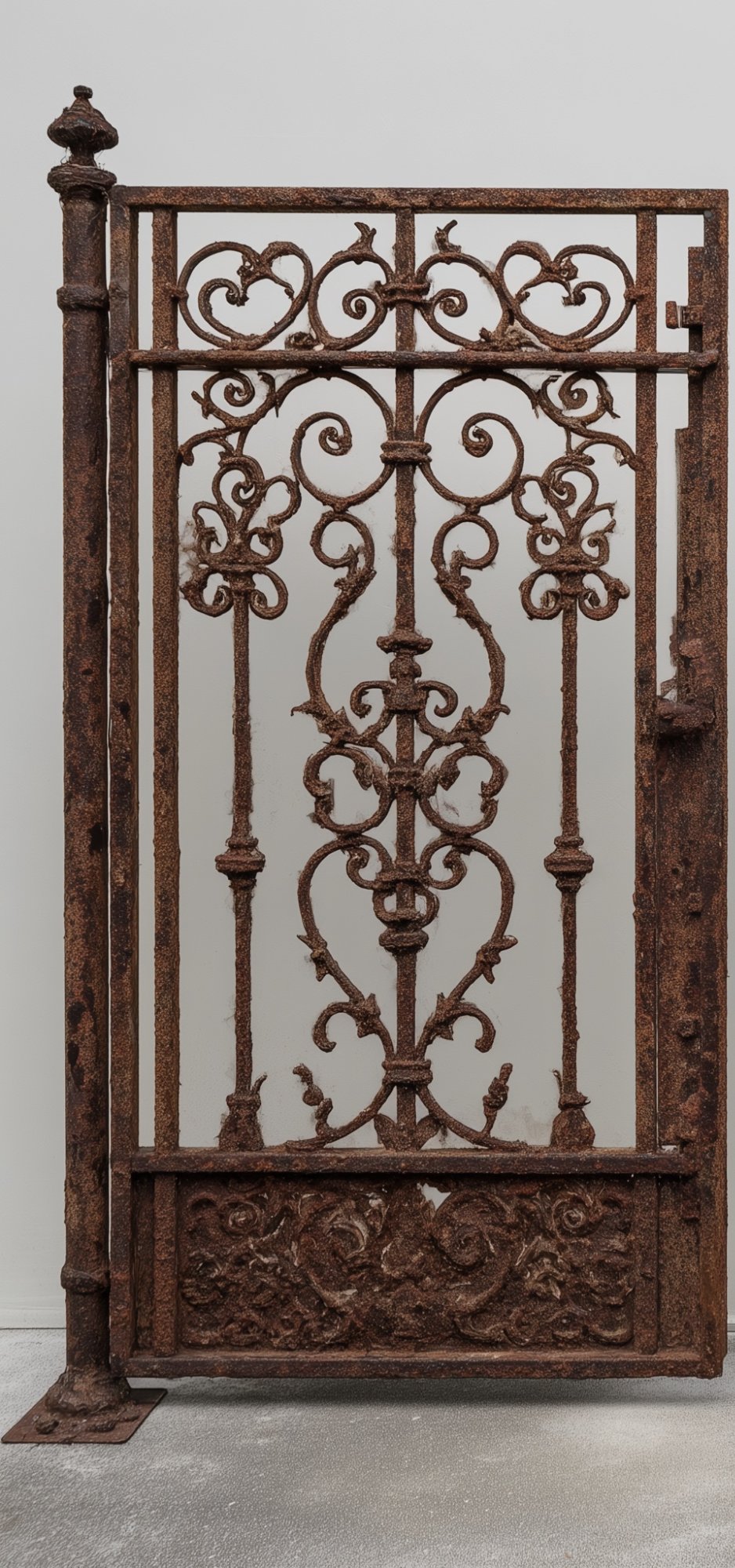 Steel before laser rust removal